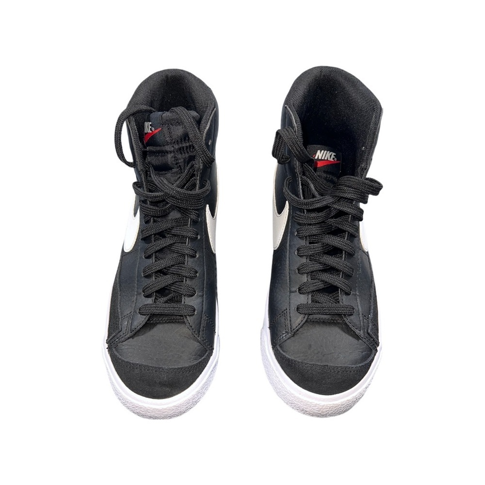 Nike Blazer Mid Black White High Top Sneakers Size 6.5 Excellent Condition - Picture 6 of 10